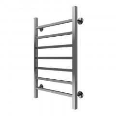 Полотенцесушитель водяной AZARIO ANCONA 500/800 квадрат, 7 секций, нижнее/диагональное подключение, 1/2", хром (AZ75558)