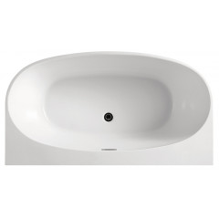 Ванна акриловая Azario Cambridge 1800X880X580, пристенная, в комплекте с сифоном и металлической рамой