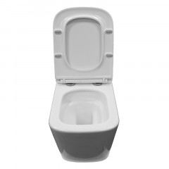 Унитаз подвесной Azario Armonia с системой смыва Tornado, безободковый с сиденьем микролифт 490*340*360 (AZ-2403)