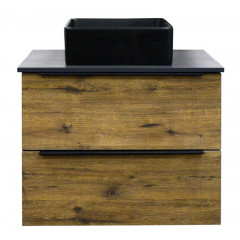 Тумба подвесная Azario Gris 90/2 900х500х560 два выдвижных ящика, без столешницы, цвет Дуб Веллингтон (CS00080430)