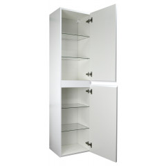 Пенал подвесной Azario Мила 400х340х1650 универсальный, белый матовый (CS00080413)