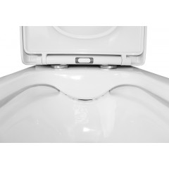 Унитаз-компакт Azario Blaise 385х615х801 напольный, безободковый с быстросъемным сиденьем микролифт (AZ-55-1)