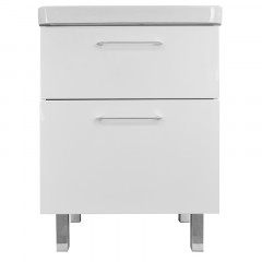 Комплект Тумба Azario Ника 60 Н 600х475х850 напольная, с раковиной Monte 60 (CS00082788)
