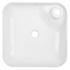 Раковина накладная Azario 430х430х120 квадратная, белый глянцевый (AZ-2194)