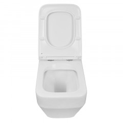 Унитаз подвесной Azario MONEO 530х365х370 безободковый, в комплекте с быстросъемным сидением микролифт (AZ-0062)