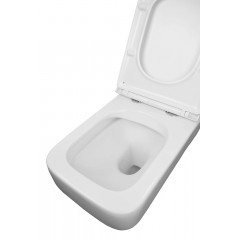 Унитаз подвесной Azario MONEO 530х365х370 безободковый, в комплекте с быстросъемным сидением микролифт (AZ-0062)