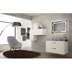 Зеркало Azario OTTO-4 800х600 c подсветкой и диммером, сенсор выкл+часы (ФР-00001398)