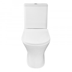 Унитаз-компакт Azario Verde 650х380х790 напольный, безободковый, с быстросъемным сиденьем микролифт (AZ-8220)