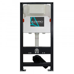 Сет AZARIO NEW Инсталляция для подвесного унитаза 3/6л + подвесной унитаз Azario Grado безободковый, с быстросъемным сиденьем микролифт (AZ-501A+AZ-0046SP)