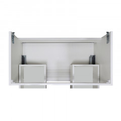 Тумба Azario LAURA 80/1 подвесная БЕЛЫЙ ГЛЯНЕЦ (БЕЗ РАКОВИНЫ CLASSIK 80) ручка СЕРЕБРО (CS00096949)