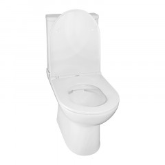 Унитаз-компакт Azario Kano 370х630х800 напольный, безободковый, в комплекте с быстросъемным сиденьем микролифт (93590)