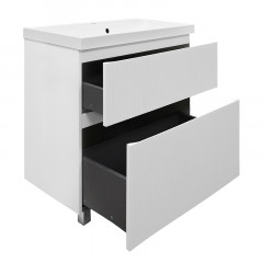 Тумба Azario Viola 80/2Н напольная БЕЛЫЙ МАТОВЫЙ БЕЗ РАКОВИНЫ Астория 80 (CS00096728)