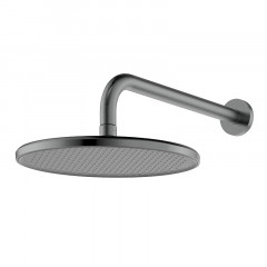 Смеситель для душа Azario VISE с верхним и ручным душем, скрытый монтаж, керамический картридж, графит (AZ-VSA248330AJ+82KAJ)