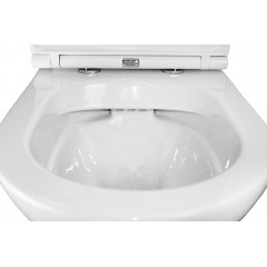 Унитаз-компакт Azario Kano 370х630х800 напольный, безободковый, в комплекте с быстросъемным сиденьем микролифт (93590)