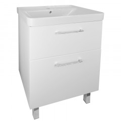 Комплект Тумба Azario Ника 60 Н 600х475х850 напольная, с раковиной Monte 60 (CS00082788)