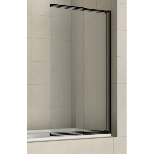 Шторка для ванны раздвижная Azario Merrit 80х140 цвет профиля черный (AZ-NF6122 800 BLACK)