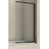 Шторка для ванны раздвижная Azario Merrit 80х140 цвет профиля черный (AZ-NF6122 800 BLACK)