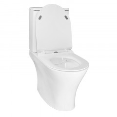 Унитаз-компакт Azario Verde 650х380х790 напольный, безободковый, с быстросъемным сиденьем микролифт (AZ-8220)