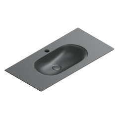Catalano SFERA Раковина консоль 100x50, с 1 отв. под смеситель, покрытие Cataglaze+ , цвет черный матовый