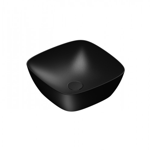 Catalano ALVEA Раковина 40x40 накладная, без отв. под смеситель, покрытие Cataglaze+, цвет черный матовый