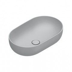 Catalano SFERA Раковина 60x37 h16 накладная, без отв. под смеситель, покрытие Cataglaze+, цвет Cemento Satinato
