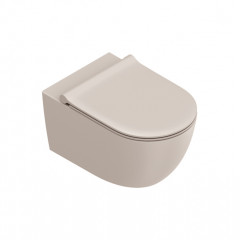 Catalano SFERA Унитаз подвесной 55x35, безободковый, смыв Tornado, покрытие Twinglaze+, без крепежа, цвет Seta Satinato
