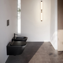 Catalano ZERO Биде подвесное 55x35, с 1 отв. под смеситель, покрытие Cataglaze+, без крепежа, цвет черный матовый