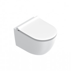 Catalano SFERA Унитаз подвесной 50x35, безободковый, смыв Tornado, покрытие Twinglaze+, без крепежа, цвет белый матовый