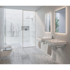 Catalano ZERO Раковина 60x50, с 1 отв. под смеситель, покрытие Cataglaze+, цвет белый глянцевый