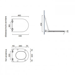 Catalano SFERA-ZERO Сиденье SLIM с микролифтом, цвет белый глянцевый