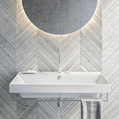 Catalano ZERO Раковина 100x50, с 1 отв. под смеситель, покрытие Cataglaze+, цвет белый глянцевый