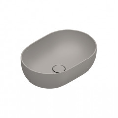 Catalano SFERA Раковина 50x35 h16 накладная, без отв. под смеситель, покрытие Cataglaze+, цвет Tortora Satinato