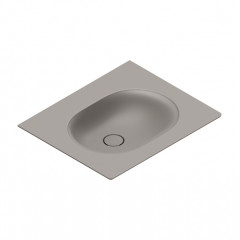 Catalano SFERA Раковина консоль 60x50, без отв. под смеситель, покрытие Cataglaze+, цвет Tortora Satinato