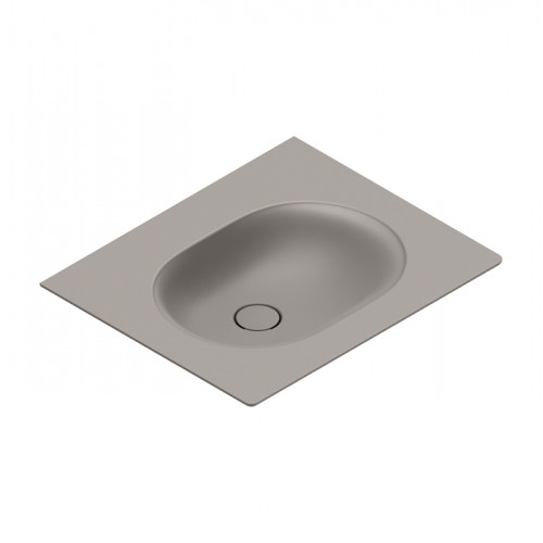 Catalano SFERA Раковина консоль 60x50, без отв. под смеситель, покрытие Cataglaze+, цвет Tortora Satinato