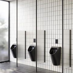 Catalano Писсуар без отв. под крышку Rimless 64x32, покрытие Cataglaze+, цвет черный матовый