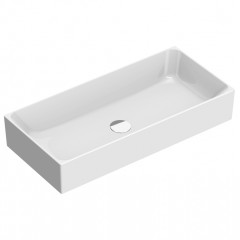 Catalano PREMIUM Раковина 75x35 накладная, без отв. под смеситель, покрытие Cataglaze+, цвет белый глянцевый