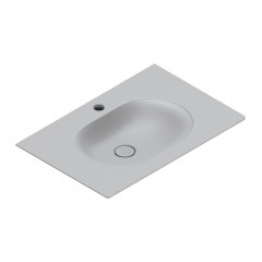 Catalano SFERA Раковина консоль 75x50, с 1 отв. под смеситель, покрытие Cataglaze+ , цвет Cemento Satinato