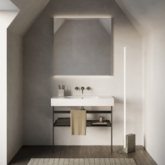 Catalano PREMIUM Раковина 100x47 чаша в центре, без отв. под смеситель, покрытие Cataglaze+, цвет белый глянцевый