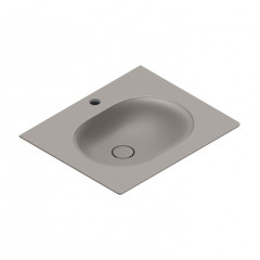 Catalano SFERA Раковина консоль 60x50, с 1 отв. под смеситель, покрытие Cataglaze+ , цвет Tortora Satinato