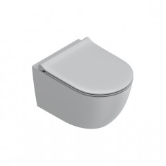 Catalano SFERA Унитаз подвесной 50x35, безободковый, смыв Tornado, покрытие Twinglaze+, без крепежа, цвет Cemento Satinato
