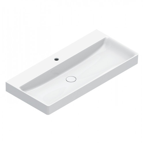 Catalano GREEN Раковина 100x47, с 1 отв. под смеситель, покрытие Cataglaze+, цвет белый глянцевый
