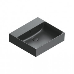 Catalano PREMIUM Раковина 50x47, без отв. под смеситель, покрытие Cataglaze+, цвет черный матовый