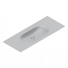 Catalano SFERA Раковина консоль 125x50, без отв. под смеситель, покрытие Cataglaze+, цвет Cemento Satinato