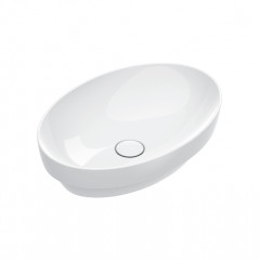 Catalano SFERA Раковина 58x40 h14 встраиваемая, без отв. под смеситель, покрытие Cataglaze+, цвет белый глянцевый