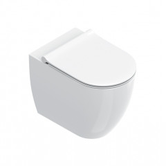Catalano SFERA Унитаз напольный 55x35, безободковый, универс.слив, смыв Tornado, покрытие Cataglaze+, без крепежа, цвет белый глянцевый