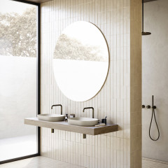 Catalano SFERA Раковина 55x35 h14 встраиваемая, без отв. под смеситель, покрытие Cataglaze+, цвет Sabbia Satinato