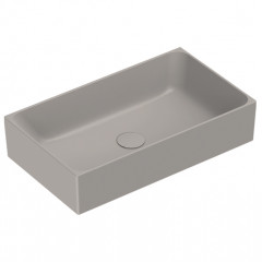 Catalano PREMIUM Раковина 60x35 накладная, без отв. под смеситель, покрытие Cataglaze+, цвет Tortora Satinato