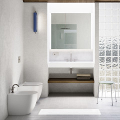 Catalano SFERA Биде напольное 55x35, с 1 отв. под смеситель, покрытие Cataglaze+, без крепежа, цвет белый матовый