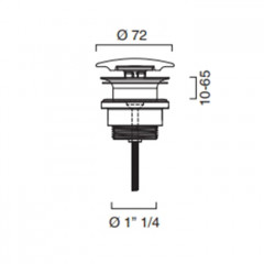 Catalano Слив для раковины без перелива, цвет белый матовый