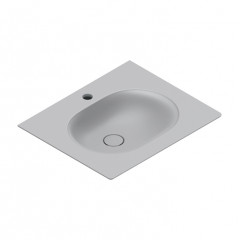 Catalano SFERA Раковина консоль 60x50, с 1 отв. под смеситель, покрытие Cataglaze+ , цвет Cemento Satinato